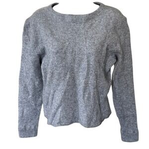 Reformation 100% Cashmere Sweater Sz S Gray Neutral Quiet Luxury Classic Winter